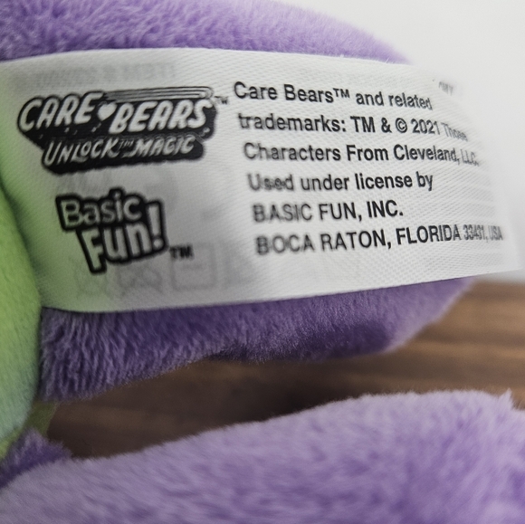 Care Bears 9" Purple Share Bear Butterfly Plush - 40th Anniversary Spring Theme - Picture 5 of 8